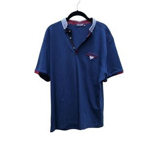 New Antracid Original Trademark Blue Shortsleeve Collared Polo Shirt Size 4XL